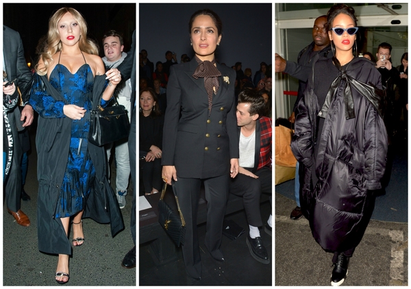Неделя моды в Париже: Кардашян, Хайек и Рианна