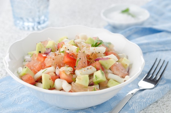 Салаты из грейпфрута: Три вкусные идеи