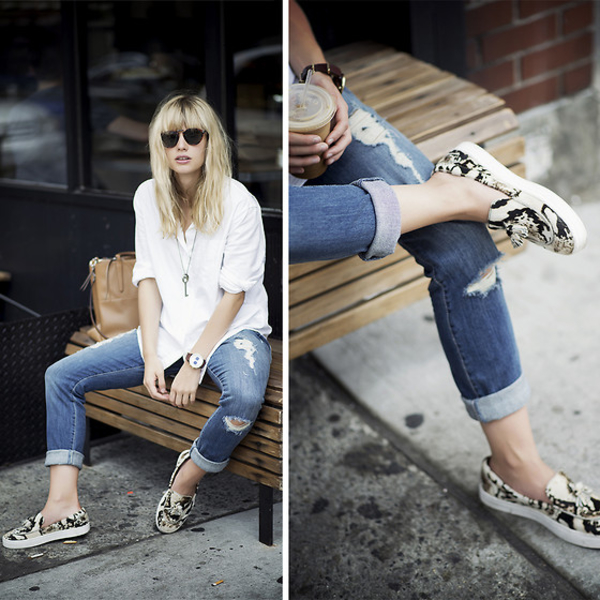 Рваные джинсы: ТОП-17 весенних идей на каждый день