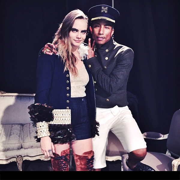 Кара Делевинь спела дуэтом с Фарреллом Уильямсом