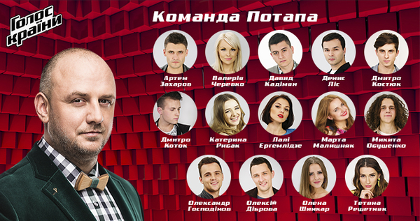 Звездные тренеры шоу Голос країни сформировали свои команды
