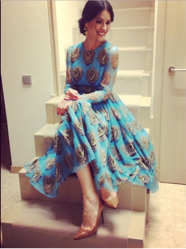 Маша Ефросинина примерила платье от Dolce & Gabbana