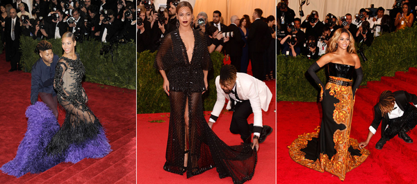 Бейонсе наняла мужчину, который носит подол ее платья