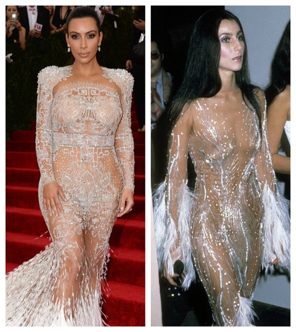 Модные критики обвинили Ким Кардашян в копировании стиля Шер