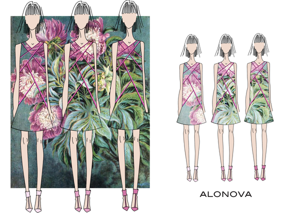 Украинкие дизайнеры создали fashion-эскизы по мотивам творчества Белокур