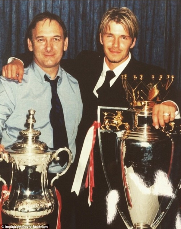 Дэвид Бекхэм показал отца