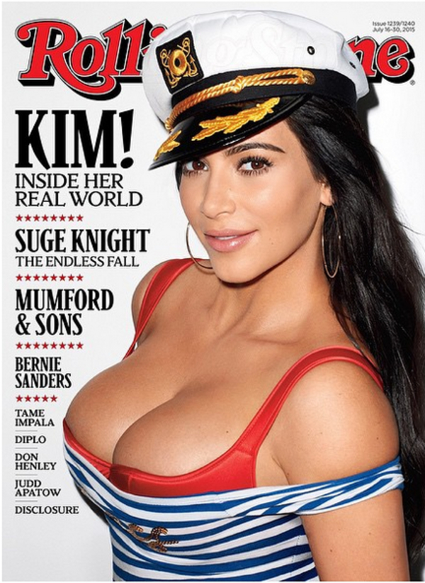 Ким Кардашян украсила обложку Rolling Stone
