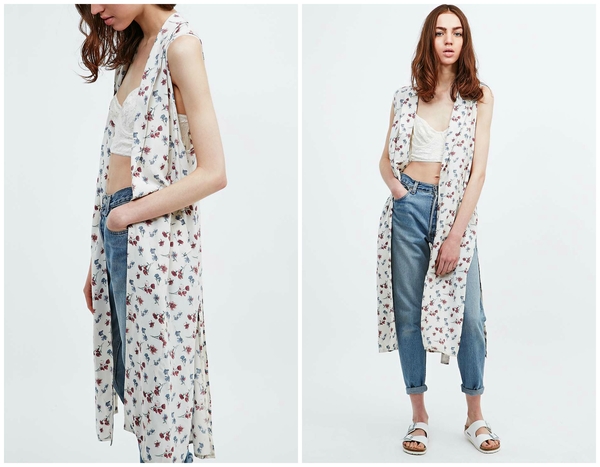 С чем носить удлиненный жакет без рукавов: 4 стильных образа