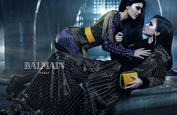 Сестры Хадид и Дженнер снялись в драматической рекламе Balmain