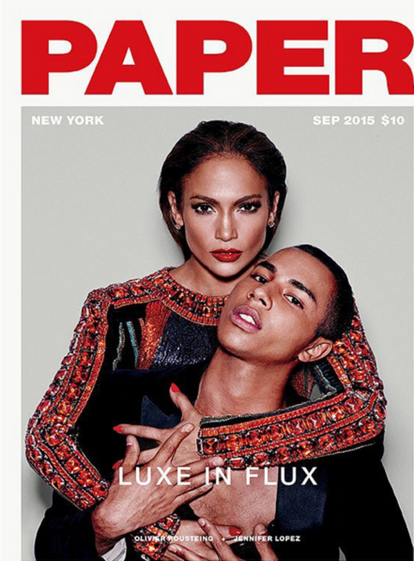 Дженнифер Лопес и Оливье Рустен украсили обложку глянца