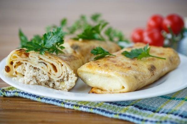 Блины с курицей: Три вкусные идеи