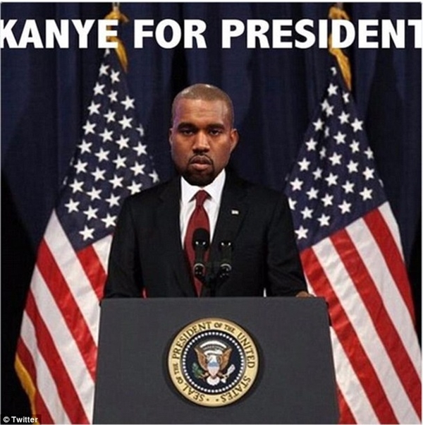 В Сети высмеяли желание Канье Уэста баллотироваться на пост президента