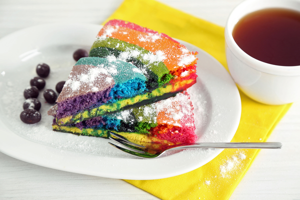 Как приготовить радужный пирог