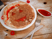 Рецепты на Хэллоуин: Блины Джек-Фонарь