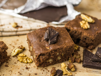 Брауни с грецкими орехами