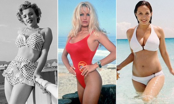 Монро и Памела Андерсон: Назвали обладательниц сексуальных "пляжных тел"