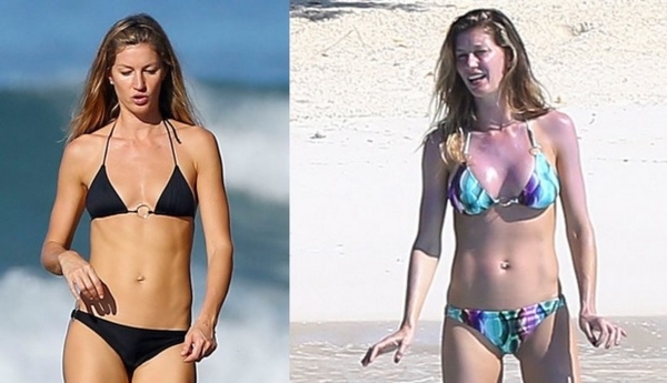 Жизель Бундхен появилась на публике после увеличения груди