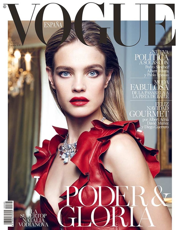 Наталья Водянова украсила обложку испанского Vogue