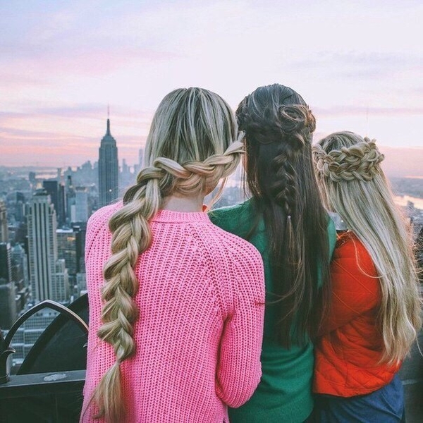 Прическа на скорую руку: Широкая французская коса