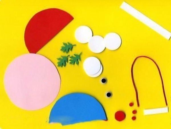 Детские новогодние поделки: Дед Мороз из картона