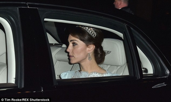Кейт Миддлтон надела тиару принцессы Дианы на официальный прием