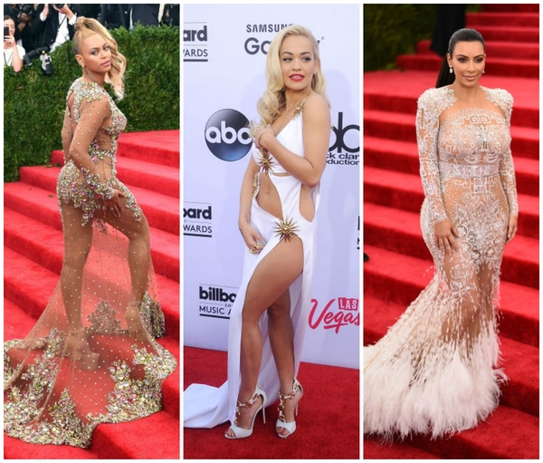 Итоги 2015: Лучшие образы звезд в "голых" платьях