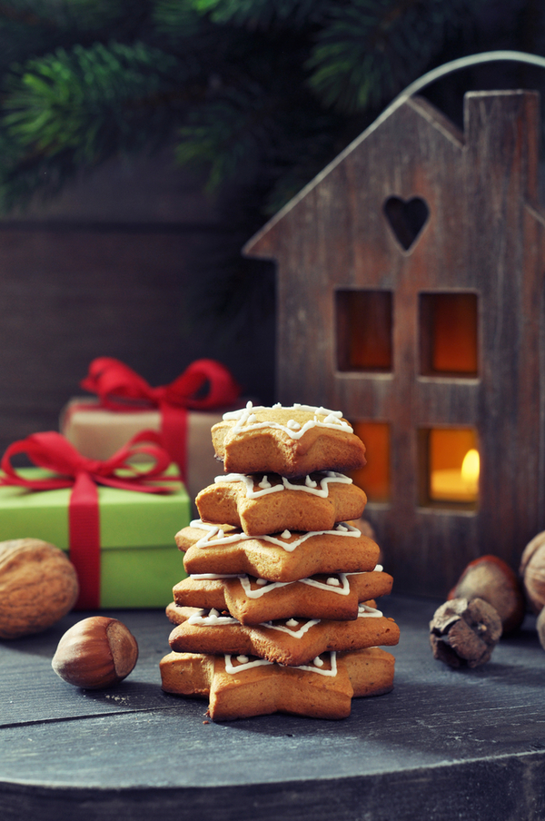 Что приготовить на новогодний стол: Елочка из имбирного печенья