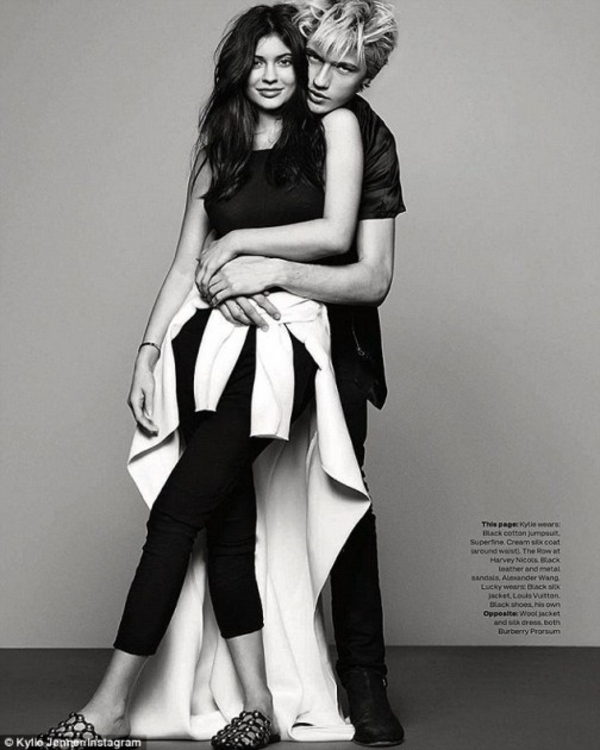 Сладкая парочка: Кайли Дженнер снялась в фотосессии с Лаки Блю Смитом