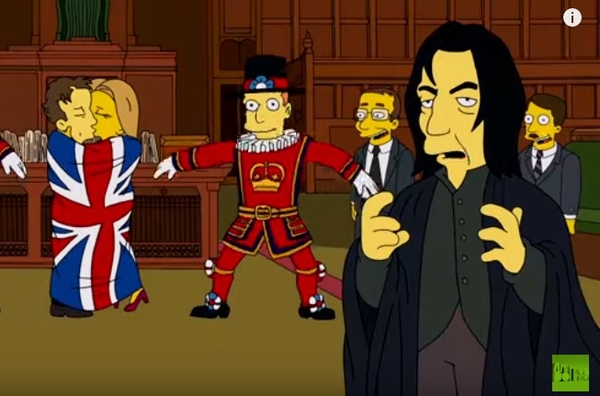 Творцы Симпсонов почтили память Рикмана и Боуи в новой серии