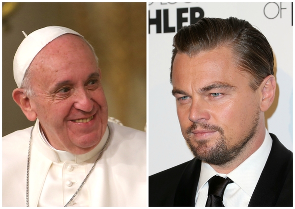 Леонардо Ди Каприо встретился с Папой Римским