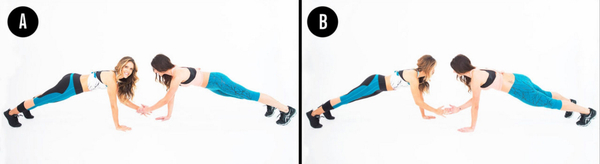 Занятия в паре: 6 лучших упражнений для подружек