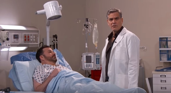 Джордж Клуни и Хью Лори снялись в пародии на Доктора Хауса