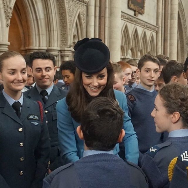 Кейт Миддлтон впервые вышла в свет в роли покровителя воздушных кадетов