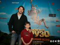 Притула и Егорова посетили допремьерный показ мультфильма Робинзон Крузо