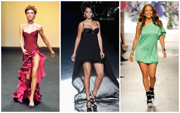 Винтажные фото звезд на подиуме: Бекхэм, Лопес, Рианна и другие