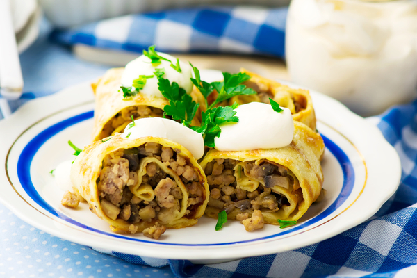 Блины с мясом: ТОП-5 рецептов к Масленице