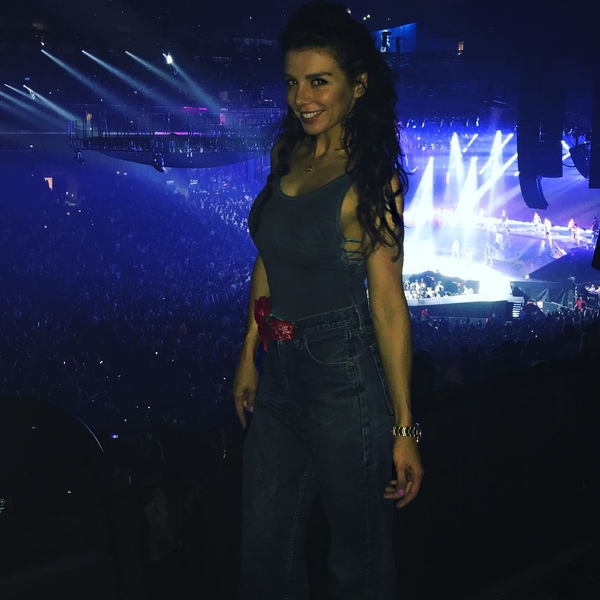 Анна Седокова посетила концерт Джастина Бибера