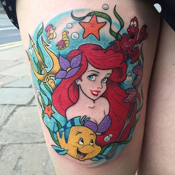 Сказка всегда с тобой: тату по мотивам мультфильмов Дисней
