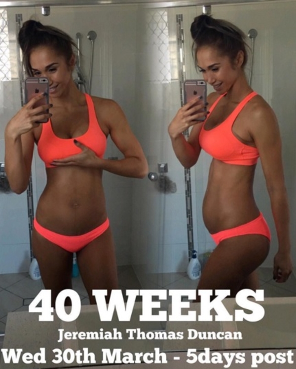 Фитнес-модель показала живот спустя пять дней после родов