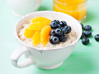 Диетический рисовый пудинг в духовке