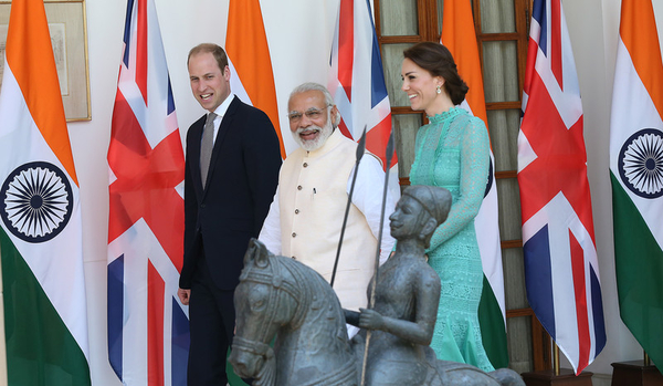 Принц Уильям и Кейт Миддлтон встретились с премьер-министром Индии