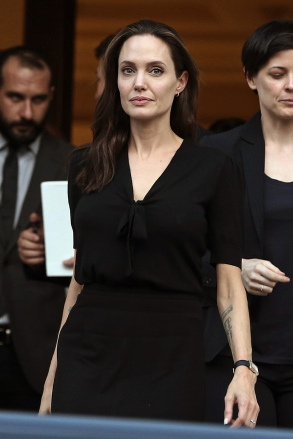 Вопреки слухам об анорексии, Джоли встретилась с генсеком ООН