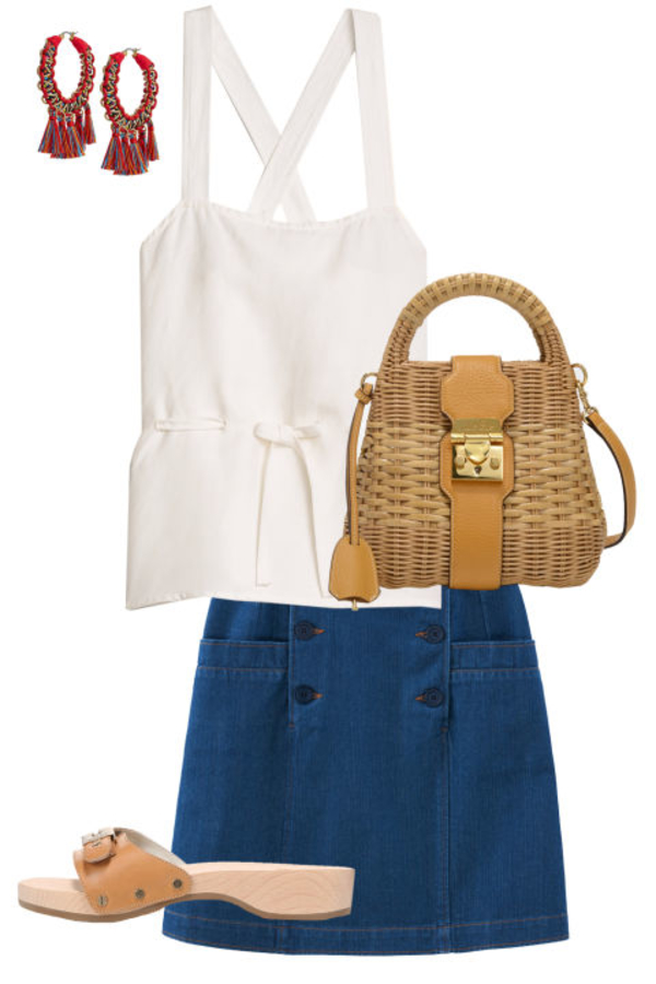 Весна 2017: с чем носить джинсовую юбку