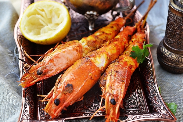 Как приготовить креветки на гриле