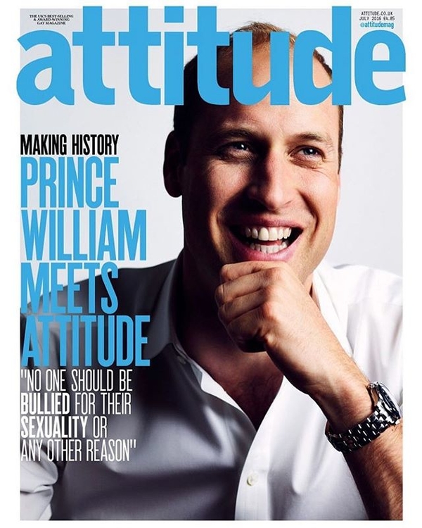 В Сети появилась обложка гей-журнала с принцем Уильямом