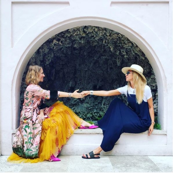 Беременная Ксения Собчак отдыхает в Италии