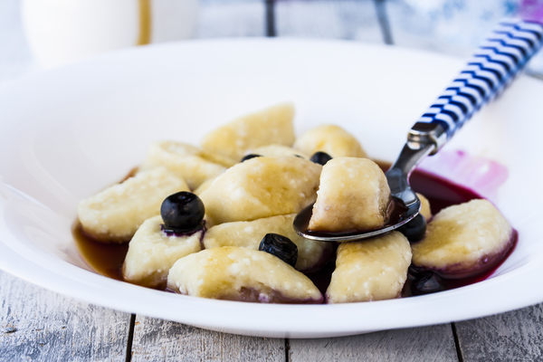 Как приготовить ленивые вареники с черникой