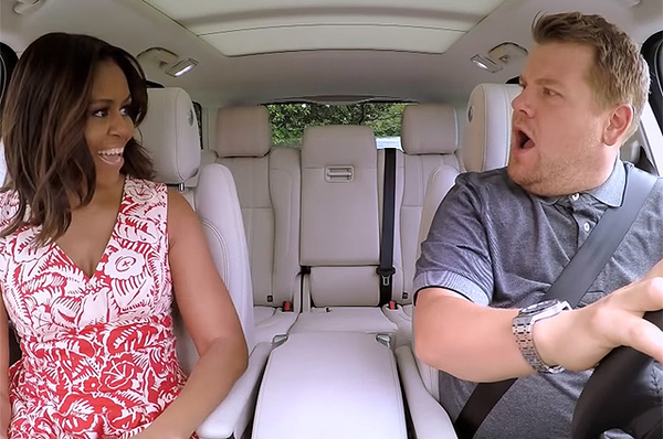 Мишель Обама "зажгла" под песню Бейонсе в шоу Джеймса Кордена