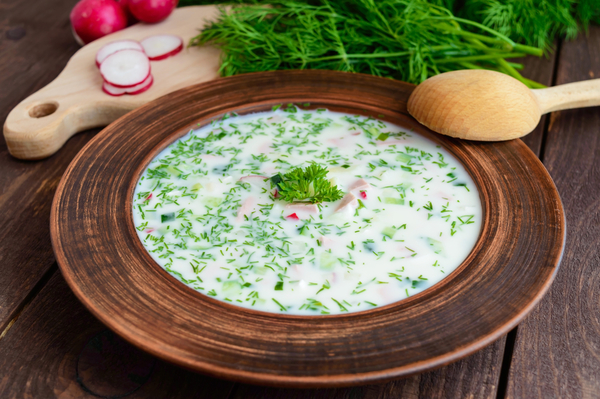 Рецепт окрошки с кефиром: три вкусные идеи