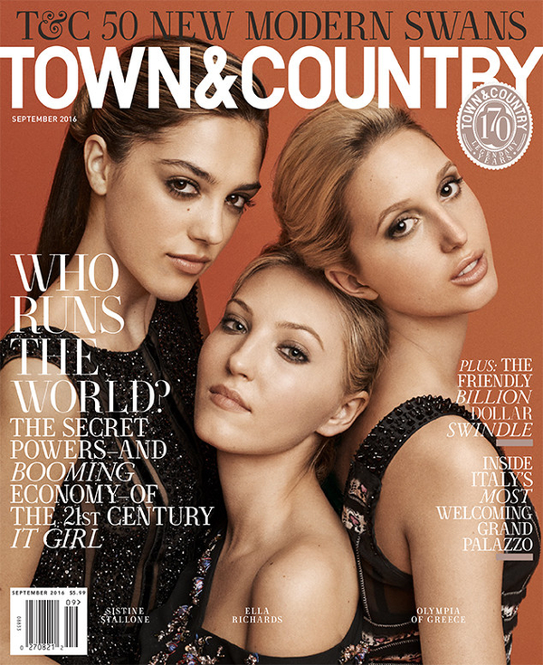 Дочь Сильвестра Сталлоне украсила обложку Town & Country